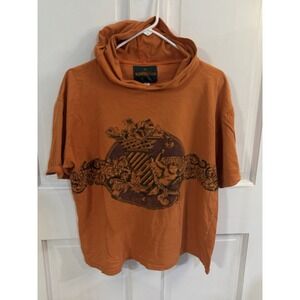 90s Vintage  Portfolio Hooded Shirt Sleeve Shirt